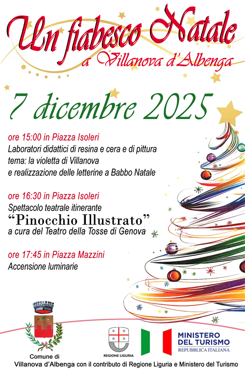 "Un fiabesco Natale a Villanova d'Albenga"
- Domenica 7 Dicembre 2025