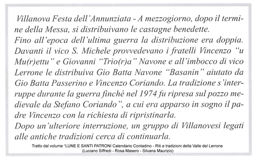 Distribuzione gratuita delle castagne bollite