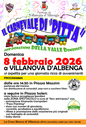 Il Carnevale di "Pitta" per donazione Della Valle Domenico - 
8 febbraio 2026